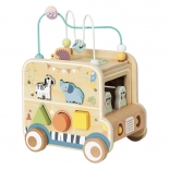Ξύλινο Εκπαιδευτικό Όχημα Δραστηριοτήτων - Tooky Toy (TP542)