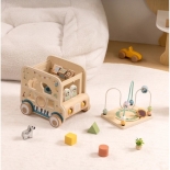 Ξύλινο Εκπαιδευτικό Όχημα Δραστηριοτήτων - Tooky Toy (TP542)