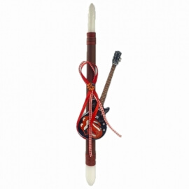 Χειροποίητη Πασχαλινή Λαμπάδα Ηλ. Κιθάρα Rolling Stones (26.16)