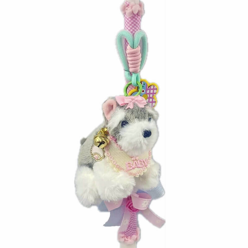 Χειροποίητη Πασχαλινή Λαμπάδα Μπρελόκ Σκυλάκι (26.26A)