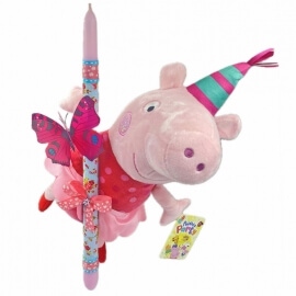 Χειροποίητη Πασχαλινή Λαμπάδα Πέππα - Peppa Pig Party 31εκ (26.34)