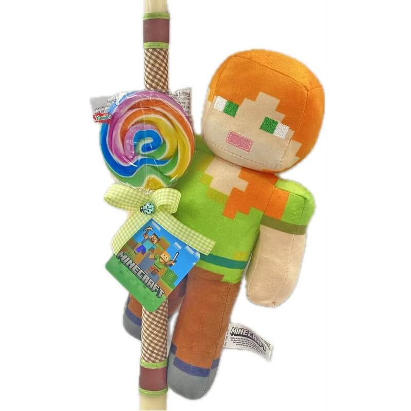 Χειροποίητη Πασχαλινή Λαμπάδα Minecraft Alex (26.40)