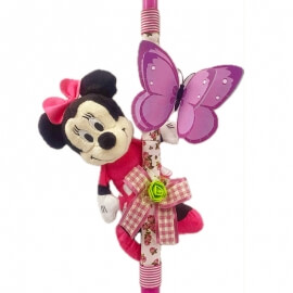Χειροποίητη Πασχαλινή Λαμπάδα Μίνι Μάους (Minnie Mouse) 20εκ (25.36)