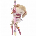 Χειροποίητη Πασχαλινή Λαμπάδα Πάνινη Κούκλα Little Dutch Anna με Πουλάκι (26.21)