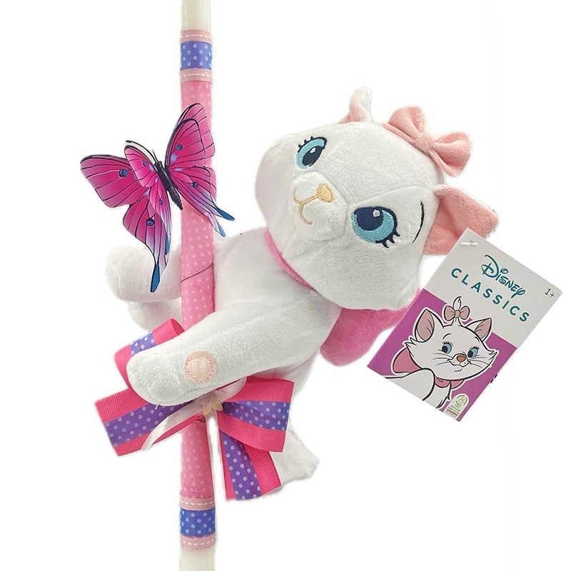 Χειροποίητη Πασχαλινή Λαμπάδα Μαρί Αριστόγατες 20εκ (25.38)Χειροποίητη Πασχαλινή Λαμπάδα Μαρί Αριστόγατες 20εκ (25.38)