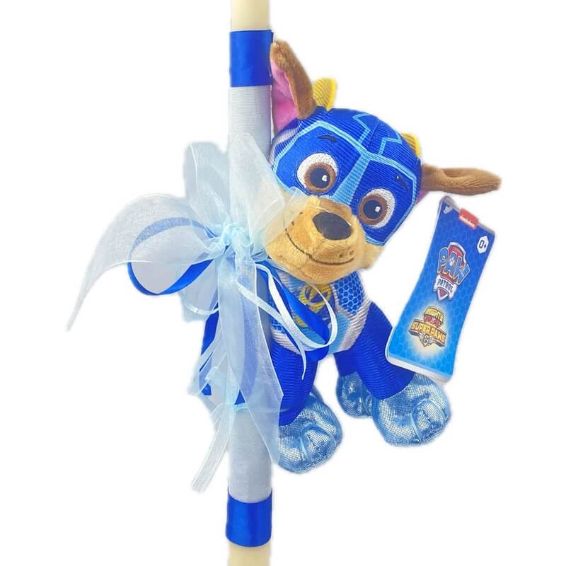 Χειροποίητη Πασχαλινή Λαμπάδα Paw Patrol Αστυνομικός 20εκ (26.78)