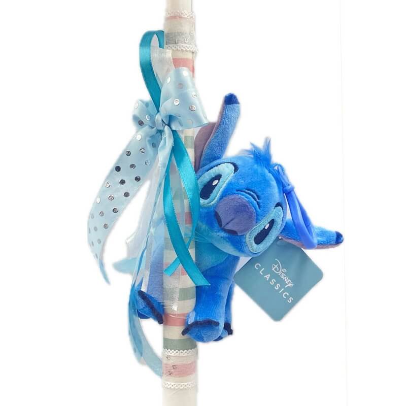 Χειροποίητη Πασχαλινή Λαμπάδα Stitch (Στιτς) 15εκ (26.81)