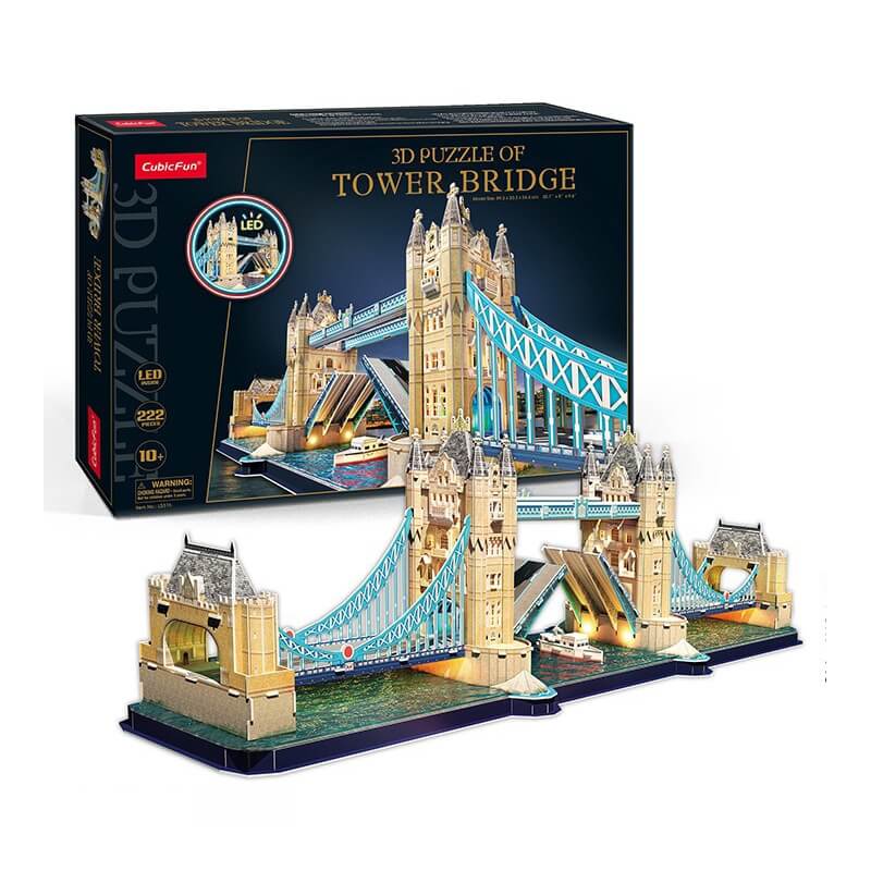 3D Παζλ London Tower Bridge LED φωτιζόμενο 222 κομ (CF0531)