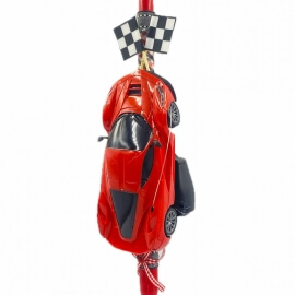 Χειροποίητη Πασχαλινή Λαμπάδα Super Car Τηλεκατ/νο Κόκκινο (26.11)