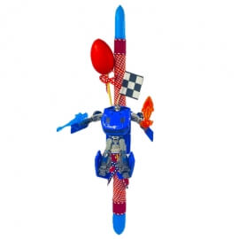 Χειροποίητη Πασχαλινή Λαμπάδα Transformer Μπλε (26.06)