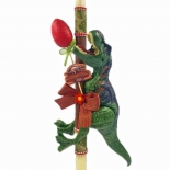 Χειροποίητη Πασχαλινή Λαμπάδα Δεινόσαυρος με Ήχο 35εκ (25.06)