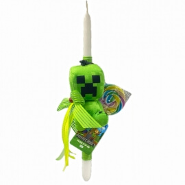 Χειροποίητη Πασχαλινή Λαμπάδα Minecraft Zombie 13εκ (26.84)Χειροποίητη Πασχαλινή Λαμπάδα Minecraft Zombie 13εκ (26.84)