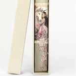 Πασχαλινή Λαμπάδα Πλακέ με Κοπέλα Μονόκερος Λευκή (26059W)