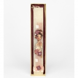 Πασχαλινή Λαμπάδα Πλακέ Κορίτσι με Λουλούδια Λευκή (26061W)