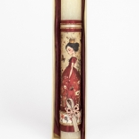 Πασχαλινή Λαμπάδα με Πριγκίπισσα και Λουλούδια Λευκή (26062W)