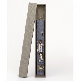 Πασχαλινή Λαμπάδα Πλακέ με Ποδοσφαιριστή Μπλε (26074B)Πασχαλινή Λαμπάδα Πλακέ με Ποδοσφαιριστή Μπλε (26074B)