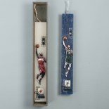 Πασχαλινή Λαμπάδα Πλακέ με Μπασκετμπολίστα Λευκή (26075W)