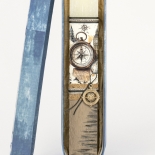 Πασχαλινή Λαμπάδα Πλακέ με Πυξίδα Λευκή (26079W)