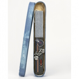 Πασχαλινή Λαμπάδα Πλακέ με Μπρελόκ Μηχανή Γκρι (26085G)