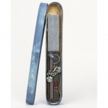 Πασχαλινή Λαμπάδα Πλακέ με Μπρελόκ Μηχανή Γκρι (26085G)