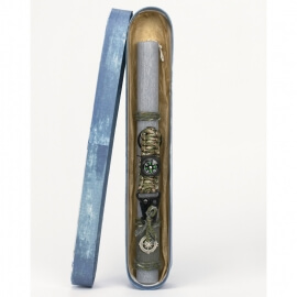 Πασχαλινή Λαμπάδα με Μπρελόκ Πυξίδα Γκρι (26086G)