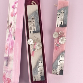 Πασχαλινή Λαμπάδα Πλακέ με Καρφίτσα Ποδήλατο Ροζ (26100P)Πασχαλινή Λαμπάδα Πλακέ με Καρφίτσα Ποδήλατο Ροζ (26100P)