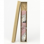 Πασχαλινή Λαμπάδα Πλακέ με Καρφίτσα Ποδήλατο Ροζ (26100P)