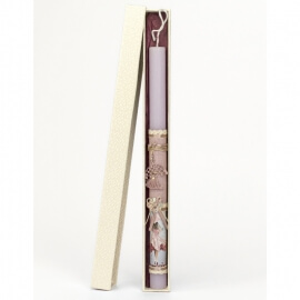 Πασχαλινή Λαμπάδα με Κρεμαστό Ομπρέλα Λιλά (26115L)