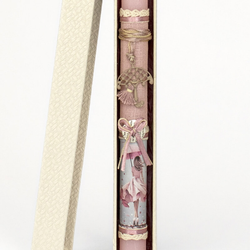 Πασχαλινή Λαμπάδα με Κρεμαστό Ομπρέλα Ροζ (26115P)Πασχαλινή Λαμπάδα με Κρεμαστό Ομπρέλα Ροζ (26115P)