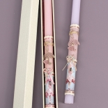 Πασχαλινή Λαμπάδα με Κρεμαστό Ομπρέλα Ροζ (26115P)