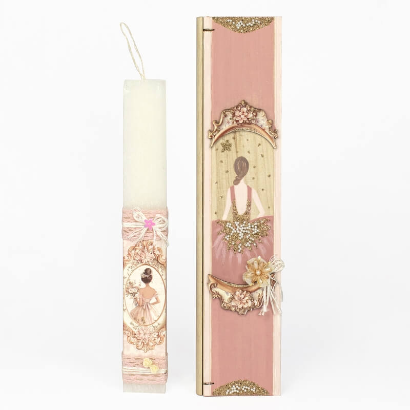 Πασχαλινή Λαμπάδα σε Ξύλινη Κασετίνα Κορνίζα με Κοπέλα (26150)Πασχαλινή Λαμπάδα σε Ξύλινη Κασετίνα Κορνίζα με Κοπέλα (26150)