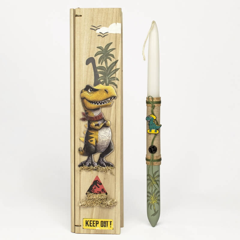 Πασχαλινή Λαμπάδα σε Ξύλινη Κασετίνα Δεινόσαυρος (26154)Πασχαλινή Λαμπάδα σε Ξύλινη Κασετίνα Δεινόσαυρος (26154)