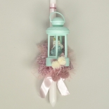 Πασχαλινή Λαμπάδα Πριγκίπισσα σε Φαναράκι με Φως Βεραμάν (26161V)