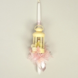 Πασχαλινή Λαμπάδα Πριγκίπισσα σε Φαναράκι με Φως Κίτρινη (26161Y)