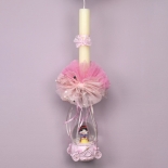 Πασχαλινή Λαμπάδα Χιονάτη σε Άμαξα με Φως (26162S)