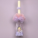 Πασχαλινή Λαμπάδα Ραπουνζέλ σε Άμαξα με Φως (26162R)