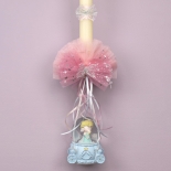 Πασχαλινή Λαμπάδα Frozen Έλσα σε Άμαξα με Φως (26162E)