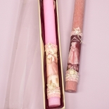 Πασχαλινή Λαμπάδα με Φόρεμα Ροζ (26064P)