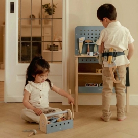 Ξύλινη Eργαλειοθήκη με Eργαλεία - Little Dutch (2544)