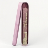 Πασχαλινή Λαμπάδα Πλακέ με Σκουλαρίκια Πεταλούδες Λιλά (25105L)