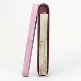 Πασχαλινή Λαμπάδα Πλακέ με Σκουλαρίκια Πεταλούδες Λευκή (25105W)Πασχαλινή Λαμπάδα Πλακέ με Σκουλαρίκια Πεταλούδες Λευκή (25105W)