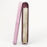 Πασχαλινή Λαμπάδα Πλακέ με Σκουλαρίκια Πεταλούδες Λευκή (25105W)