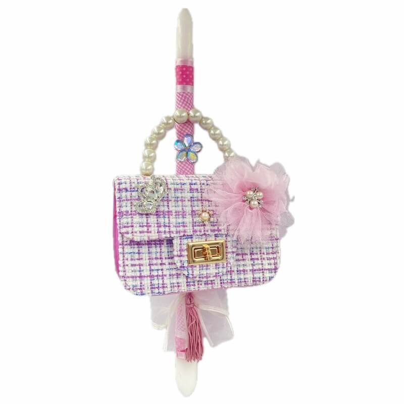 Χειροποίητη Πασχαλινή Λαμπάδα με Τσαντάκι τύπου Chanel λιλά (26.90)Χειροποίητη Πασχαλινή Λαμπάδα με Τσαντάκι τύπου Chanel λιλά (26.90)