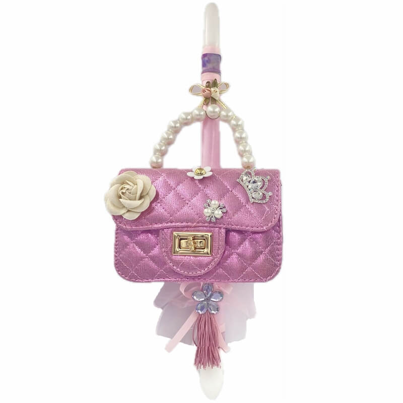 Χειροποίητη Πασχαλινή Λαμπάδα με Τσαντάκι τύπου Chanel ροζ (26.93)Χειροποίητη Πασχαλινή Λαμπάδα με Τσαντάκι τύπου Chanel ροζ (26.93)