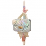 Χειροποίητη Πασχαλινή Λαμπάδα με Τσαντάκι τύπου Chanel μεταλιζέ (26.99)