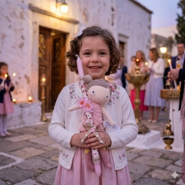 Χειροποίητη Πασχαλινή Λαμπάδα Πάνινη Κούκλα Little Dutch Rosa (26.20)Χειροποίητη Πασχαλινή Λαμπάδα Πάνινη Κούκλα Little Dutch Rosa (26.20)