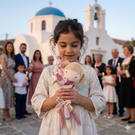Χειροποίητη Πασχαλινή Λαμπάδα Πάνινη Κούκλα Little Dutch Anna με Πουλάκι (26.21)Χειροποίητη Πασχαλινή Λαμπάδα Πάνινη Κούκλα Little Dutch Anna με Πουλάκι (26.21)