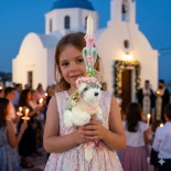 Χειροποίητη Πασχαλινή Λαμπάδα Μπρελόκ Σκυλάκι (26.26A)