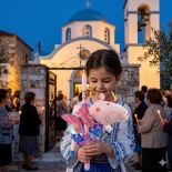 Χειροποίητη Πασχαλινή Λαμπάδα Πέππα - Peppa Pig Friend 31εκ (26.33)