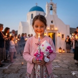 Χειροποίητη Πασχαλινή Λαμπάδα Hello Kitty Φούξια 16εκ (26.94)